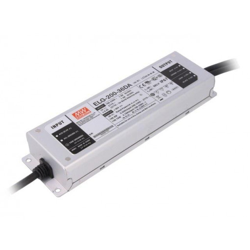ELG-200-36DA; Power supply: switched-mode; Communication: DALI; LED; 200W; 36VDC; MEAN WELL