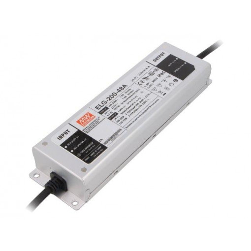 ELG-200-48A; Power supply: switched-mode; LED; 199.68W; 48VDC; 44.8÷51.2VDC; MEAN WELL