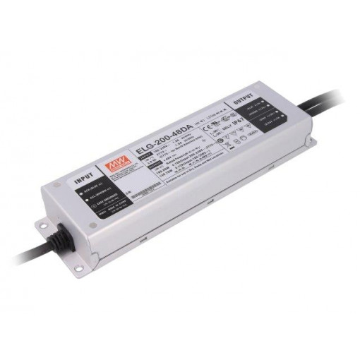 ELG-200-48DA; Power supply: switched-mode; Communication: DALI; LED; 200W; 48VDC; MEAN WELL