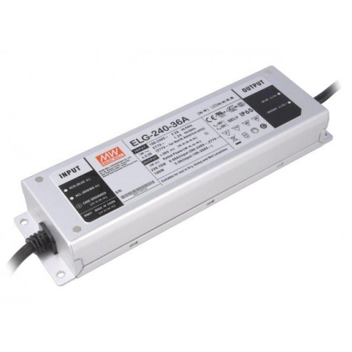 ELG-240-36A; Power supply: switched-mode; LED; 239.76W; 36VDC; 33.5÷38.5VDC; MEAN WELL