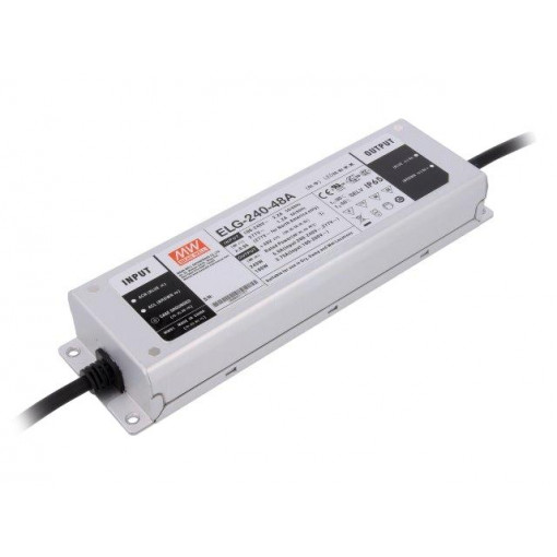 ELG-240-48A; Power supply: switched-mode; LED; 240W; 48VDC; 44.8÷51.2VDC; IP65; MEAN WELL