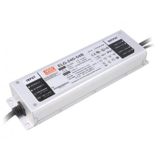 ELG-240-54B; Power supply: switched-mode; LED; 240.3W; 54VDC; 4.45A; 100÷305VAC; MEAN WELL