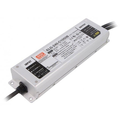 ELG-240-C1050B; Power supply: switched-mode; LED; 239.4W; 114÷228VDC; 1050mA; IP67; MEAN WELL