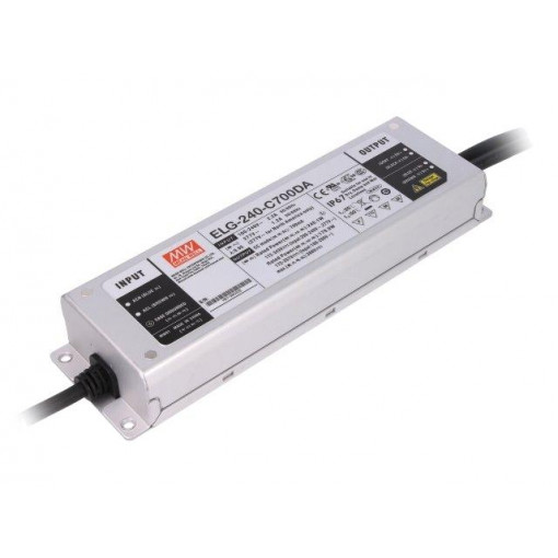 ELG-240-C700DA; Power supply: switched-mode; Communication: DALI; LED; 240W; 700mA; MEAN WELL
