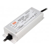 ELG-75-48; Power supply: switched-mode; LED; 76.8W; 48VDC; 1.6A; 180÷295VAC; MEAN WELL