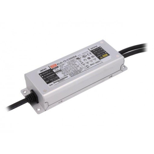 ELG-75-C350DA; Power supply: switched-mode; Communication: DALI; LED; 75W; 350mA; MEAN WELL