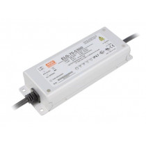 ELG-75-C500; Power supply: switched-mode; LED; 75W; 75÷150VDC; 500mA; IP67; 700g; MEAN WELL