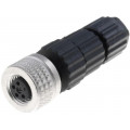 933367100 ELKA4008V; Connector: M8; female; PIN: 4; straight; for cable; plug; E; 4A; IP67; HIRSCHMANN