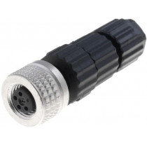 933367100 ELKA4008V; Connector: M8; female; PIN: 4; straight; for cable; plug; E; 4A; IP67; HIRSCHMANN