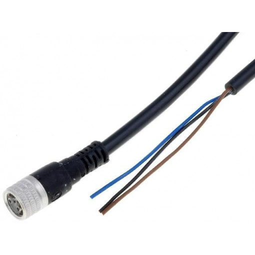RKMV 3-06/2M; Connection lead; M8; PIN: 3; straight; 2m; plug; 60VAC; 4A; -25÷80°C; LUMBERG AUTOMATION