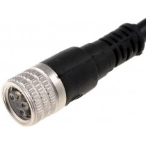 RKMV 4-07/2M; Connection lead; M8; PIN: 4; straight; 2m; plug; 60VAC; 4A; -25÷80°C; LUMBERG AUTOMATION