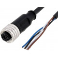 RKT 4-225/5M; Connection lead; M12; PIN: 4; straight; 5m; plug; 250VAC; 4A; IP67; LUMBERG AUTOMATION