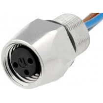 933383100 ELKE 3308VFM805; Connector: M8; 0.5m; female; PIN: 3; for panel mounting,screw; E; 4A; HIRSCHMANN
