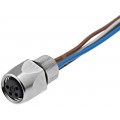 933382100 ELKE 4408 V FM 8 05; Connector: M8; 0.5m; female; PIN: 4; for panel mounting,screw; E; 4A; HIRSCHMANN
