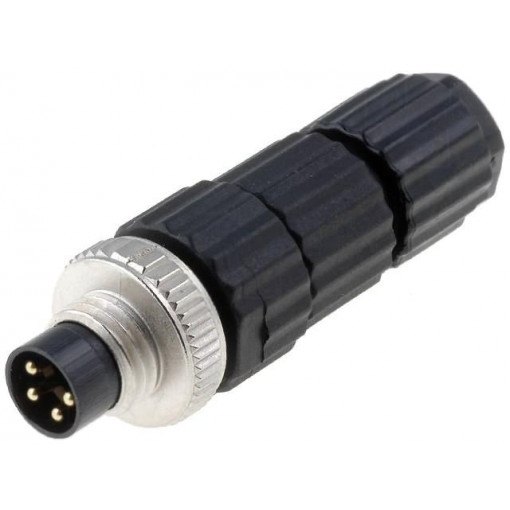933407100 ELST 4008 V; Connector: M8; male; PIN: 4; straight; for cable; plug; E; 4A; IP67; HIRSCHMANN