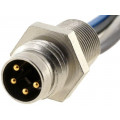 933147001 ELST 4408 RV FM 805; Connector: M8; 0.5m; male; PIN: 4; for panel mounting,screw; socket; HIRSCHMANN