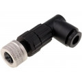 933368100 ELWIKA 3008 V; Connector: M8; female; PIN: 3; angled 90°; for cable; plug; E; 4A; HIRSCHMANN
