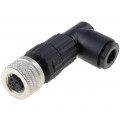 933369100 ELWIKA 4008 V; Connector: M8; female; PIN: 4; angled 90°; for cable; plug; E; 4A; HIRSCHMANN