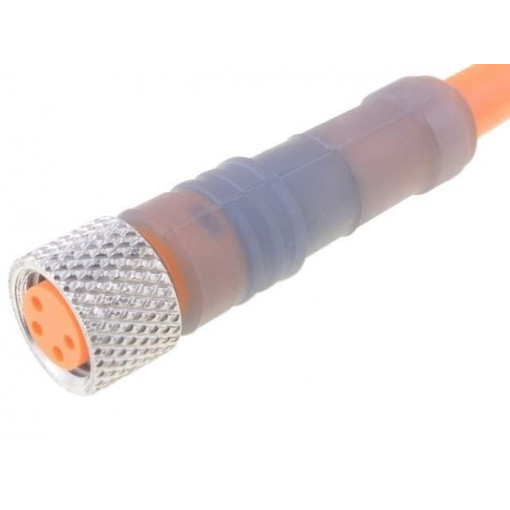 RKMV 4-07/15M; Connection lead; M8; PIN: 4; straight; 15m; plug; 60VAC; 4A; -25÷80°C; LUMBERG AUTOMATION
