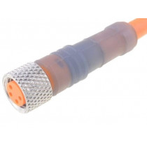 RKMV 4-07/20M; Connection lead; M8; PIN: 4; straight; 20m; plug; 60VAC; 4A; -25÷80°C; LUMBERG AUTOMATION