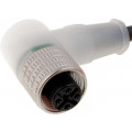 RKWT/LED A 4-3-224/5M; Connection lead; M12; PIN: 3; angled; 5m; plug; 30VAC; 4A; PNP NO LED; LUMBERG AUTOMATION
