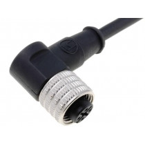 RKWT 4-07/5M; Connection lead; M12; PIN: 4; angled; 5m; plug; 250VAC; 4A; -25÷80°C; LUMBERG AUTOMATION