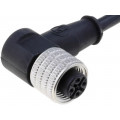 RKWT 4-225/5M; Connection lead; M12; PIN: 4; angled; 5m; plug; 250VAC; 4A; -25÷80°C; LUMBERG AUTOMATION