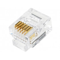 EMP661AR2000000; Plug; RJ12; PIN: 6; Contacts: phosphor bronze; gold-plated; UL94V-2; ECE EMP661AR2000000; Plug; RJ12; PIN: 6; Contacts: phosphor bronze; gold-plated; UL94V-2; ECE