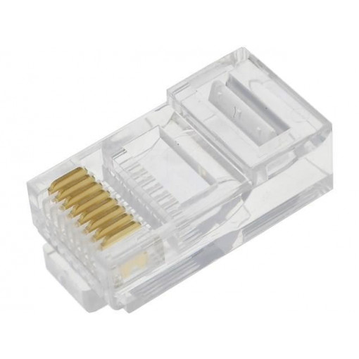 EMP881AR200; Plug; RJ45; PIN: 8; Contacts: phosphor bronze; gold-plated; UL94V-2; ECE