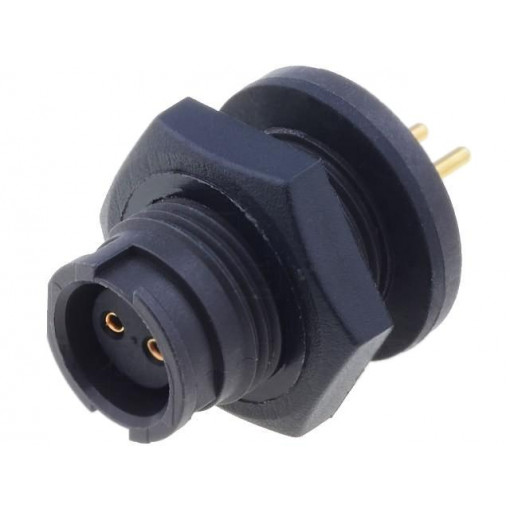 EN2P2F20P; Connector: circular; Series: EN2; socket; female; THT; PIN: 2; 7A; SWITCHCRAFT EN2P2F20P; Connector: circular; Series: EN2; socket; female; THT; PIN: 2; 7A; SWITCHCRAFT