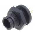 EN2P4M22P; Connector: circular; Series: EN2; socket; male; THT; PIN: 4; 5A; IP68; SWITCHCRAFT EN2P4M22P; Connector: circular; Series: EN2; socket; male; THT; PIN: 4; 5A; IP68; SWITCHCRAFT