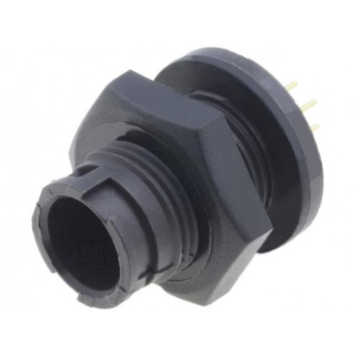 EN2P6M26P; Connector: circular; Series: EN2; socket; male; THT; PIN: 6; 3A; IP68; SWITCHCRAFT EN2P6M26P; Connector: circular; Series: EN2; socket; male; THT; PIN: 6; 3A; IP68; SWITCHCRAFT