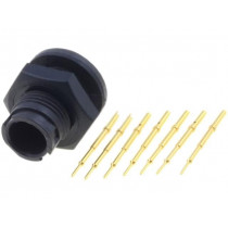 EN2P7M26; Connector: circular; Series: EN2; socket; male; soldering; PIN: 7; 3A; SWITCHCRAFT