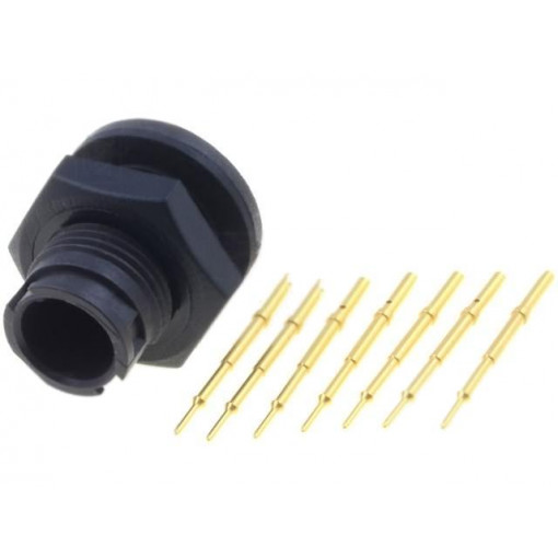 EN2P7M26; Connector: circular; Series: EN2; socket; male; soldering; PIN: 7; 3A; SWITCHCRAFT EN2P7M26; Connector: circular; Series: EN2; socket; male; soldering; PIN: 7; 3A; SWITCHCRAFT