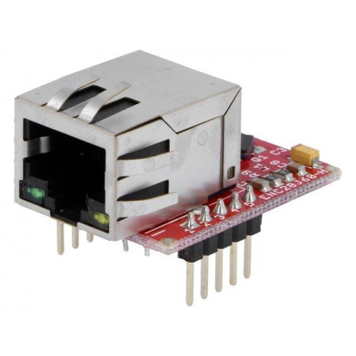 ENC28J60-H; Dev.kit: Microchip; I/O lines on pin header; prototype board; OLIMEX
