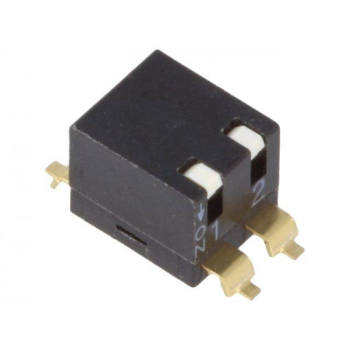 EPM(R)-02-V; Switch: DIP-SWITCH; Poles number: 2; ON-OFF; 0.025A/24VDC; Pos: 2; DIPTRONICS