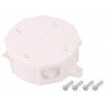0211-00; Enclosure: junction box; Ø: 80mm; Z: 38mm; IP41; white; ELEKTRO-PLAST NASIELSK 0211-00; Enclosure: junction box; Ø: 80mm; Z: 38mm; IP41; white; ELEKTRO-PLAST NASIELSK