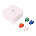 0213-00; Enclosure: junction box; X: 86mm; Y: 86mm; Z: 35mm; with fixing lugs; ELEKTRO-PLAST NASIELSK 0213-00; Enclosure: junction box; X: 86mm; Y: 86mm; Z: 35mm; with fixing lugs; ELEKTRO-PLAST NASIELSK