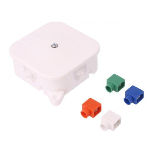 0213-00; Enclosure: junction box; X: 86mm; Y: 86mm; Z: 35mm; with fixing lugs; ELEKTRO-PLAST NASIELSK 0213-00; Enclosure: junction box; X: 86mm; Y: 86mm; Z: 35mm; with fixing lugs; ELEKTRO-PLAST NASIELSK