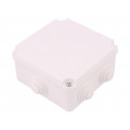 0222-00; Enclosure: junction box; X: 108mm; Y: 108mm; Z: 58mm; wall mount; ELEKTRO-PLAST NASIELSK 0222-00; Enclosure: junction box; X: 108mm; Y: 108mm; Z: 58mm; wall mount; ELEKTRO-PLAST NASIELSK