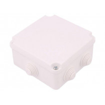 0222-00; Enclosure: junction box; X: 108mm; Y: 108mm; Z: 58mm; wall mount; ELEKTRO-PLAST NASIELSK 0222-00; Enclosure: junction box; X: 108mm; Y: 108mm; Z: 58mm; wall mount; ELEKTRO-PLAST NASIELSK