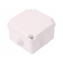 0224-00; Enclosure: junction box; X: 88mm; Y: 88mm; Z: 60mm; wall mount; IP55; ELEKTRO-PLAST NASIELSK 0224-00; Enclosure: junction box; X: 88mm; Y: 88mm; Z: 60mm; wall mount; IP55; ELEKTRO-PLAST NASIELSK