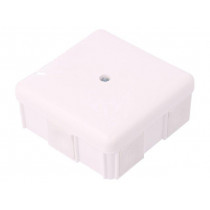 0226-01; Enclosure: junction box; X: 86mm; Y: 86mm; Z: 39mm; wall mount; IP55; ELEKTRO-PLAST NASIELSK 0226-01; Enclosure: junction box; X: 86mm; Y: 86mm; Z: 39mm; wall mount; IP55; ELEKTRO-PLAST NASIELSK