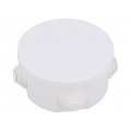 0241-00; Enclosure: junction box; Ø: 90mm; Z: 44mm; polypropylene; IP55; ELEKTRO-PLAST NASIELSK 0241-00; Enclosure: junction box; Ø: 90mm; Z: 44mm; polypropylene; IP55; ELEKTRO-PLAST NASIELSK