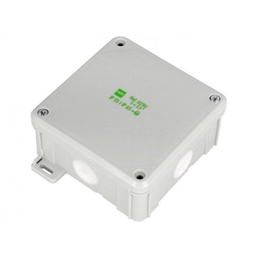 0290-81; Enclosure: junction box; X: 98mm; Y: 98mm; Z: 46mm; wall mount; IP55; ELEKTRO-PLAST NASIELSK