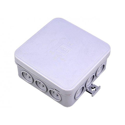 0297-00; Enclosure: junction box; X: 85mm; Y: 85mm; Z: 39mm; wall mount; IP55; ELEKTRO-PLAST NASIELSK