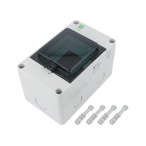 2202-01; Enclosure: for modular components; IP65; light grey; No.of mod: 4; ELEKTRO-PLAST NASIELSK
