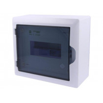 2502-01; Enclosure: for modular components; IP40; white; No.of mod: 8; 400V; ELEKTRO-PLAST NASIELSK