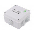 2701-02; Enclosure: junction box; X: 129mm; Y: 129mm; Z: 61mm; IP55; grey; ELEKTRO-PLAST NASIELSK