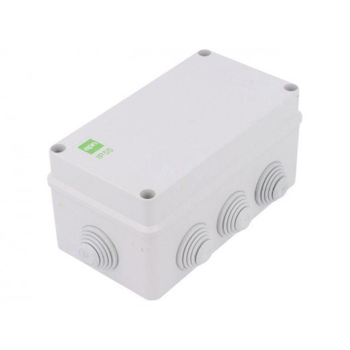 2705-02; Enclosure: junction box; X: 95mm; Y: 156mm; Z: 68mm; IP55; grey; ELEKTRO-PLAST NASIELSK